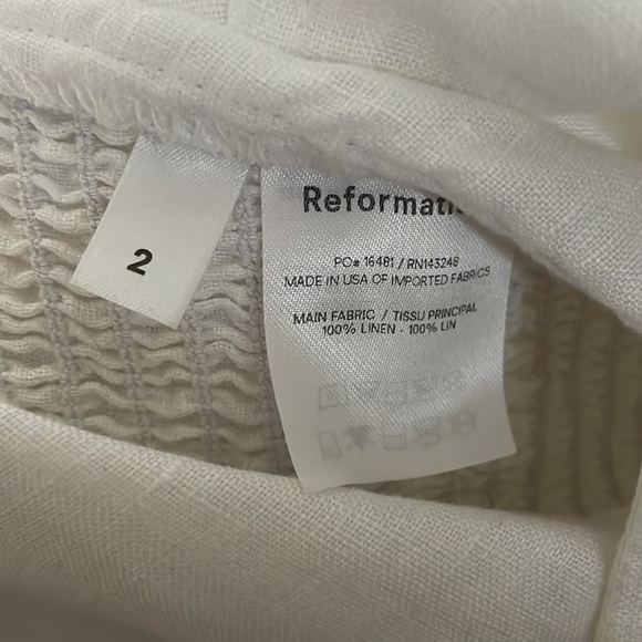 White linen blouse - Picture 2 of 4